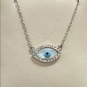 925 Sterling silver evil eye chain